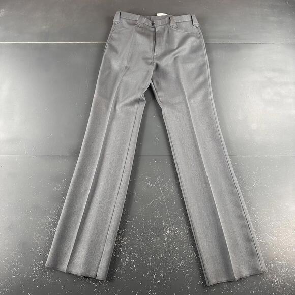 VTG Pagano West Suit Men 42R Dark Gray Poly Gab Smiles Western 33" Waist NWT USA - Picture 13 of 16